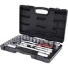 Raktų, terkšlių ir galvučių rinkinys KS TOOLS 1/4"+3/8"+1/2", 216 dalių