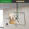 Laikiklis BARKAN 3500B.B 29"-65" LED TV, 3 lankstų, lubinis, juodas