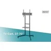 Laikiklis Digitus Skaitmenas | Grindinis stovas | DA-90447 | Vežimėliai ir stovai | 37-70 " | Maksimalus svoris (keliamoji galia) 50 kg | Juodas