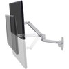 Ergotron LX serijos LX sieninis monitoriaus laikiklis (baltas), varžtai, 11,3kg, 50,8 cm (20"), 86,4 cm (34"), 100 x 100 mm, baltas