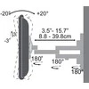 Laikiklis Laikikl. Sbox LCD-443 Full Motion 23"-55