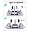 Ugreen Vertikalus stovas 2 įrenginiams Ugreen LP258 aliuminis nešiojamam kompiuteriui ir planšetiniam kompiuteriui – sidabrinis