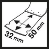 Bosch AIZ 32 EPC Wood STARLOCK 32 x 50 mm, 1 vnt.