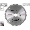 YATO diskinis pjūklas, skirtas ALUMINIUI 210x30mm 72 dantu 6093