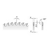 Diskas spalvotų metalų pjovimui HW 216X2.6/2.2X, CMT