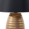 Stalo žibintas Shumee EBRO aukso porceliano naktinė lempa