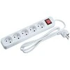 LANBERG PS1-05E-0150-W 1.5M Baltas LANTERGE CURVE 5X 230V PL WITH CIRCUIT BREAKER FULL COPPER