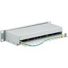 LANBERG PPF5-9012-S Lanberg Patch Panel 10, 12 port 1U, cat.5e, pilka