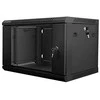 LANBERG WF01-6409-10B sieninis stovas 19 colių išmontuojamas plokščias paketas 9U/650x450mm juodas
