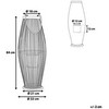 Shumee Medinis žibintas 84 cm juodas TAHITI