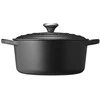 Puodas LeCreuset Signature 24 cm, juodas