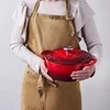 Virtuvės Indai - Le Creuset Signature Keptuvė 26cm Apvalaus Ketaus Vyšninės Raudonos Spalvos