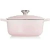 Le Creuset Signature ketaus- Apvalus Puodas 20cm rožinės spalvos