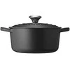 Le Creuset puodas Signature apvalus 18cm juodas