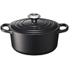 Le Creuset puodas Signature apvalus 18cm juodas