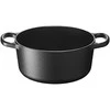 Le Creuset puodas Signature apvalus 18cm juodas