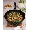 Le Creuset Toughened Non-Stick NonStick Stir-Fry StirFry Pan 30cm juodas sidabrinis (51104300010202)