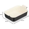Le Creuset Rectangular Heritage Stoneware 26x19cm / 2,4L juodas