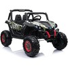Lean Cars Dvivietis vaikiškas elektromobilis Buggy XMX603, juoda/žalia