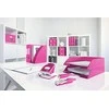 Dokumentų stovas Click&amp;Store Leitz Wow, A4, kartoninis, rožinės spalvos