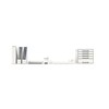 Leitz LEITZ CUBE WOW Schubward Box perlweiss- grau mit 5 Schubward. Tvirtas ir stabilus ansprechendm 2-farbigem WOW Design Hochglanz - 52142001