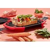 Lekue Microwave Grilis, Sandwich Maker, Panini Press, 10 in X 5.7 in, Raudona