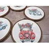 LetiStitch luca S Kalėdiniai retro automobiliai SLETI965