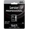 Atminties kortelė LEXAR PROFESSIONAL SDHC / SDXC 1667X UHS-II 64GB