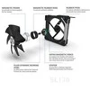 Lian Li UNI FAN SL140 ARGB PWM ventiliatorius, 2 pak. + valdiklis - 140mm, balta