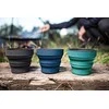 Suspaudžiamas puodelis Lifeventure Silicone Ellipse FlexiMug - Tamsiai pilka