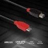 USB Kabelis - LINDY 0.5m Micro-B į Mini-B OTG kabelis USB 2.0 480Mbps