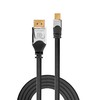 Kabelis Lindy Rodyti Port Mini - 3m sidabro (36313)