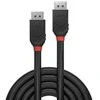 DisplayPort Kabelis - LINDY Juodas Line DisplayPort 1.2 Kabelis, M/M, 1.5 m, Juodas