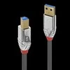 USB Kabelis - LINDY Cromo Line USB 3.0 Type A į B Laidas, 5Gbps, 3 m, Pilkas