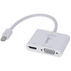 Adapteris - LINDY Mini DisplayPort į HDMI ir VGA keitiklis 3840x2160 60Hz
