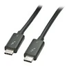 Thunderbolt Laidas - LINDY Thunderbolt 3 Laidas, 40Gbps, 100W PD, 0.5 m, Juodas
