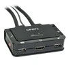 KVM Switch - LINDY 2 Prievadų HDMI 4K30, USB 2.0 Garso KVM Switch, Juodas