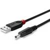 USB Kabelis - LINDY USB 2.0 Type A į 3.5mm DC Laidas, 1.5 m, Juodas