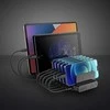 USB Įkrovimo Stotis - LINDY 120W 10 Prievadų Įkrovimo Stotis, 8 x USB Type A, 2 x USB Type C, Juoda