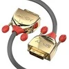 Vaizdo Kabelis - LINDY Gold Line DVI-D Dual Link Kabelis, M/M, 3 m, Pilkas