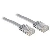 Tinklo Kabelis - LINDY Cat.6 U/UTP Plokščias Tinklo Kabelis, RJ45, M/M, 250MHz, 32AWG, 1 m, Pilkas