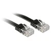 Tinklo Kabelis - LINDY Cat.6 U/UTP Plokščias Tinklo Kabelis, RJ45, M/M, 250MHz, 32AWG, 5 m, Juodas