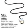 HDMI Laidas - LINDY CROMO Slim HDMI DIdelės Spartos A/A Laidas, M/M, 3 m, Juodas