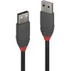 USB Kabelis - LINDY Anthra Line USB 2.0 Tipo A į A Laidas, M/M, 2 m, Juodas