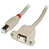 USB kabelis Lindy USB-B - USB-B 1 m Balta (31801)
