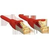 Tinklo Kabelis - LINDY RJ45 S/FTP LSZH Tinklo Kabelis, Cat.6A Kištukas, Cat.7 Neapdirbtas Kabelis, 1.5 m, Raudonas