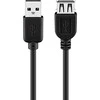 Wentronic TECHLY 686221 Techly Hi-Speed USB 2.0 ilgintuvas A-A M/F 30cm juodas