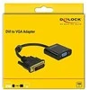 Delock adapterio kabelis DVI 24+1 vyriškas > VGA moteriškas