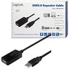 LOGILINK UA0143 LOGILINK - USB 2.0 aktyvaus kartotuvo laidas, 10m