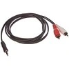 LogiLink Lizdas kabelis 3,5 mm - RCA (Cinch) x2 1,5 m juodas (CA1042)